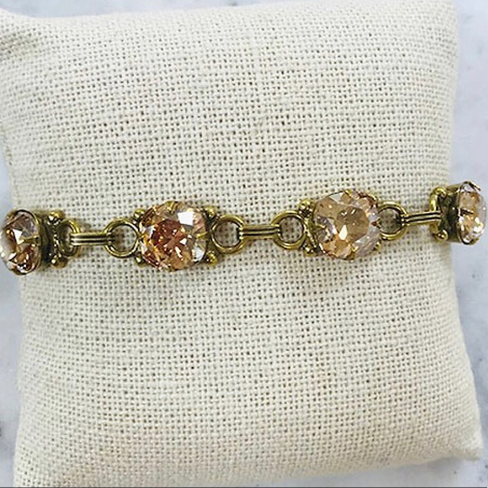 Sorrelli Light Colorado Linked Crystal Bracelet